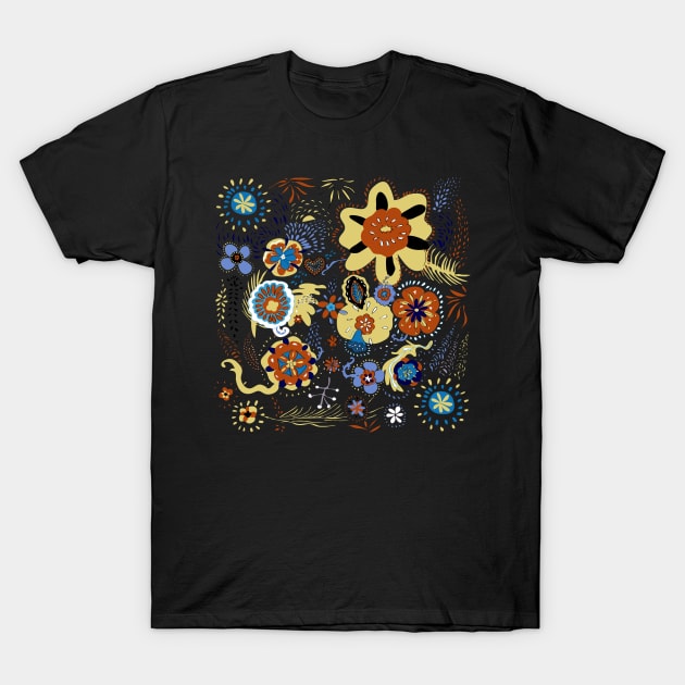 Warmth and floral comfort T-Shirt by Slownessi